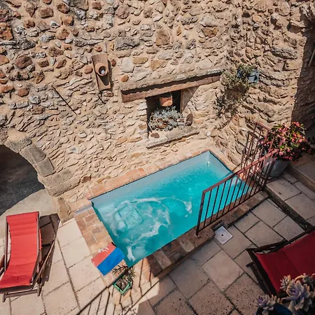 Maison En Pierre Avec Bassin 度假居 *